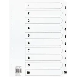 Soennecken Register Mylar 1605 1-10 weiß