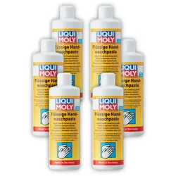 6x 500ml LIQUI MOLY 3355 Flüssige Handwaschpaste Handreiniger Reiniger Seife