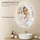 Homcom 70 x 50 cm Asymmetrischer Badspiegel mit LED-Licht, Anti-Beschlag - Silber