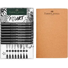 Faber-Castell Pitt Artist Pen Handlettering-Set schwarz, 1 Set