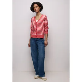STREET ONE Gestreifter Cardigan Rosa 40