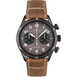 Armband Uhr für Herren Junghans Meister Pilot braun PVD Automatikuhr