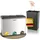 MAXCRAFT Mülleimer / Treteimer mit 3 Behältern - 54 Liter (3 x 18 Liter)