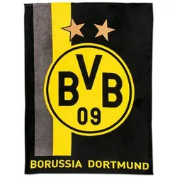 BVB Fleecedecke m. Streifenmuster 17820200