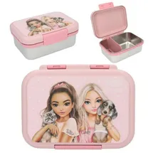 DEPESCHE 0013957 TOPModel Brotdose Edelstahl rosa