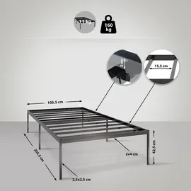 CLP Fargo 200 x 100 cm Schwarz
