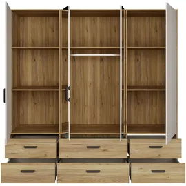Forte Drehtürenschrank 205,9 x 200,1 x 52,7 cm Beige
