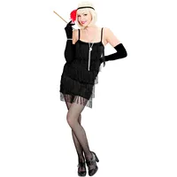 W WIDMANN MILANO Party Fashion - Kostüm Flapper, Fransenkleid, Charleston Kleid 20er Jahre, Faschingskostüme