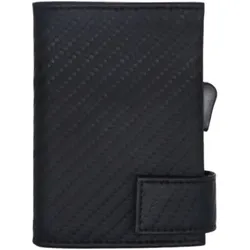 SecWal Kartenetui RFID Leder 9 cm schwarz