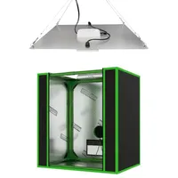 Mini Grow-Box-Set mit LED-Pflanzenlampe, 50x35x50 cm Growzelt, Growschrank, Zuchtzelt