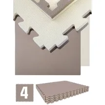 Eyepower 2,5cm Fitnessmatte 4er Set 90x90cm Bodenschutzmatte Gym Matte Puzzlematte