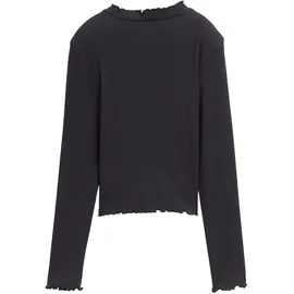 Tom Tailor Kinder-Ripp-Langarmshirt - Damen - Gr. 152 - dunkelgrau