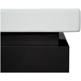 MCW Premium Waschbecken + Unterschrank MCW-D16, Waschbecken Waschtisch, hochglanz 90cm schwarz
