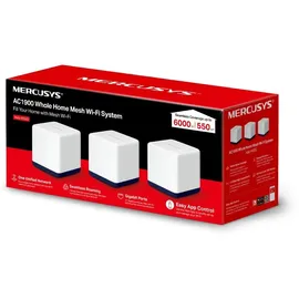 Mercusys Halo H50G AC1900 Mesh Wi-Fi System 3er Pack