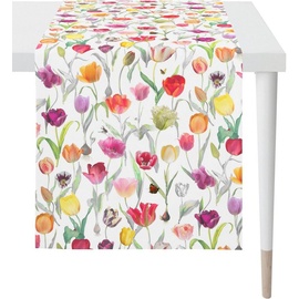 APELT Tischläufer 6818 SPRINGTIME, Frühjahrsdeko, Frühling«, (1 St.), mit Tulpen-Motiv, Digitaldruck, bunt - 48x140 cm