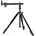 Basic Max Fotostativ Kamerastativ bis 160cm Auslegearm Kugelkopf umkehrbare Mittelsäule ideal Reisen und Outdoor Fotografie DSLR kompakt leichtes Stativ Schwarz