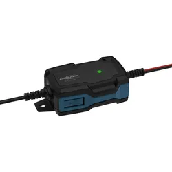 Ansmann BC 6-12V/1A 5-Stufen Kfz-Ladegerät mit automatischer Spannungserkennung für 6V und 12V Blei-Säure-, Blei-Gel- und Blei-Vlies-Batterien