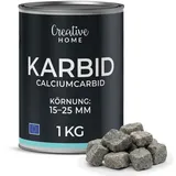 Creative Home Karbid 1kg Reines Calciumcarbid für Garten und technische Anwendungen