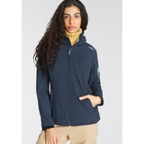 CMP Softshelljacke, mit Kapuze, Winddicht & Wasserabweisend & Atmungsaktiv, Gr. 50, marine, , 45348708-50