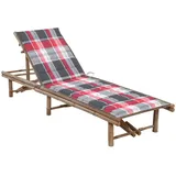 furnicato Sonnenliege 200 x 65 x 87 cm Braun