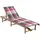 furnicato Sonnenliege 200 x 65 x 87 cm Braun