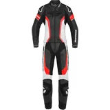 Spidi Laser Touring 2-Teiler Damen Motorrad Lederkombi, schwarz-weiss-rot, Größe 48