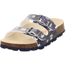 superfit Fussbettpantoffel Blau/Mehrfarbig 24