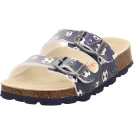 superfit Fussbettpantoffel Blau/Mehrfarbig 24