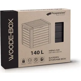Prosperplast Gartenbox 280 l 116 x 43,8 x 55 cm Dunkelbraun