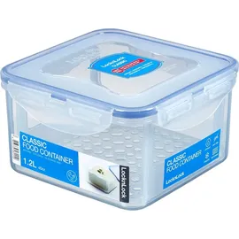 Lock & Lock Vorratsdose quadratisch transparent 15,5 x 15,5 x 8,7 cm 1,2 l