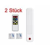 2x LED Lichtleiste Fernbedienung Timer Schrankleuchte Unterbauleuchte 21,5cm