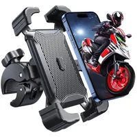 Babacom Handyhalterung Fahrrad, [Super Stabil und Verwacklungssicher] Handyhalterung Motorrad, [1S Schnellspanner] [Vier-Ecken-Schutz] Handy Halterung Fahrradlenker Kompatibel mit 4,7-6,8-Zoll-Handys
