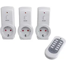 DAYHOME Funksteckdosen-Set YK02 Weiß 3 St.