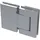 Colcom 8010BTJC Duschtür Scharnier 180 Grad Glas-Glas Hydraulik Aluminium silberfärbig