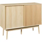 [en.casa] Sideboard Landskrona 115x40x90 cm Eichenoptik