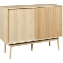 [en.casa] Sideboard Landskrona 115x40x90 cm Eichenoptik