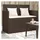 vidaXL Gartenbank 112 x 54 x 91 cm Braun