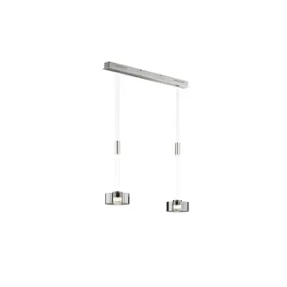 Fischer & Honsel LED-Pendelleuchte Lavin Alu, Eisen, Stahl Metall Grau Rauch