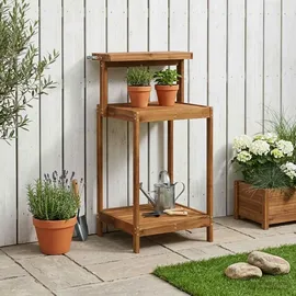 vidaXL Umtopfbank 56,5 x 48,5 x 107 cm Pflanztisch