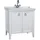 Vitra Valarte Set 80 cm, Möbelwaschtisch + Waschtischunterschrank 2 Türen, weiß matt/Waschtisch weiß hochglanz