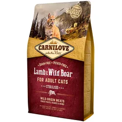 Carnilove 512300, jede Rasse, Wildschwein, Lamm, 6 kg