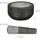 Relaxdays Granit Mörser mit Stößel Ø 16 cm 400 ml grau