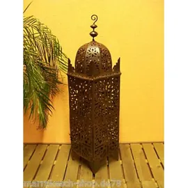 Marrakesch Orient & Mediterran Interior Orient Laterne Frane 105 cm schwarz