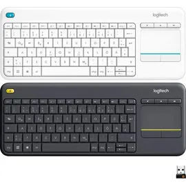 Logitech K400 Plus Wireless Touch Keyboard DE weiß