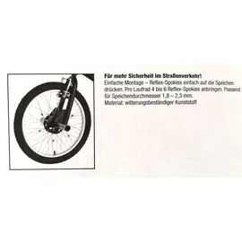 Fasi Speichenklicker Reflex 36 Stück Speichenreflektor