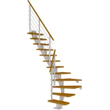 DOLLE Mittelholmtreppe Frankfurt 65 cm Edelstahl/Holz/Metall