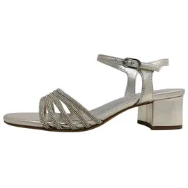 TAMARIS Blockabsatz-Sandaletten Damen Silber 40
