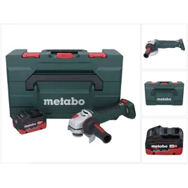 Metabo WPB 18 LT BL 11-125 Quick Akku Winkelschleifer 18 V 125 mm Brushless + 1x Akku 5,5 Ah + metaBOX - ohne Ladegerät