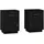 vidaXL Nachtschrank 2 Stk. 40 x 34 x 55 cm Schwarz