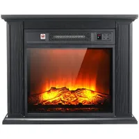 kehot Elektrokamin Elektrischer Kamin mit 3D-Flammeneffekt, Heizung 2000W, Fernbedienung & Timer, Elektrokamin Standkamin 67 L* 54.2H * 20T cm schwarz